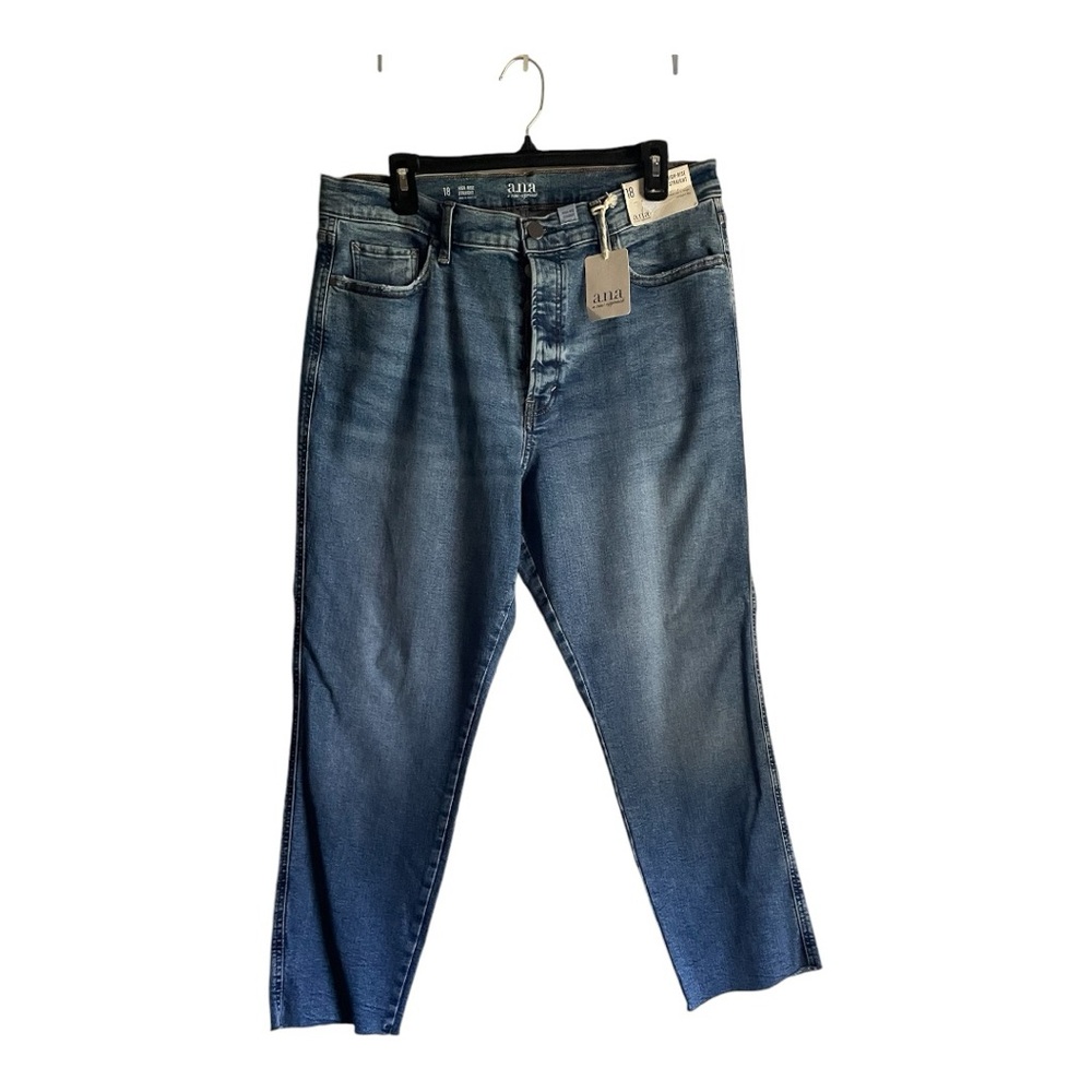 A.N.A Women's Size 18 High-Rise Straight Leg Jean